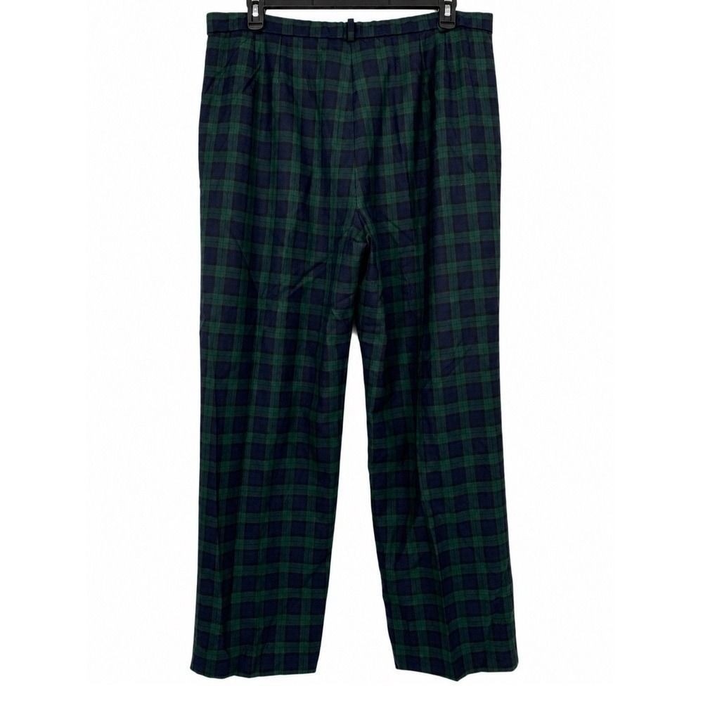 Pendleton Size 18 Blackwatch Plaid Straight Leg Pants Classic Preppy - Picture 4 of 8